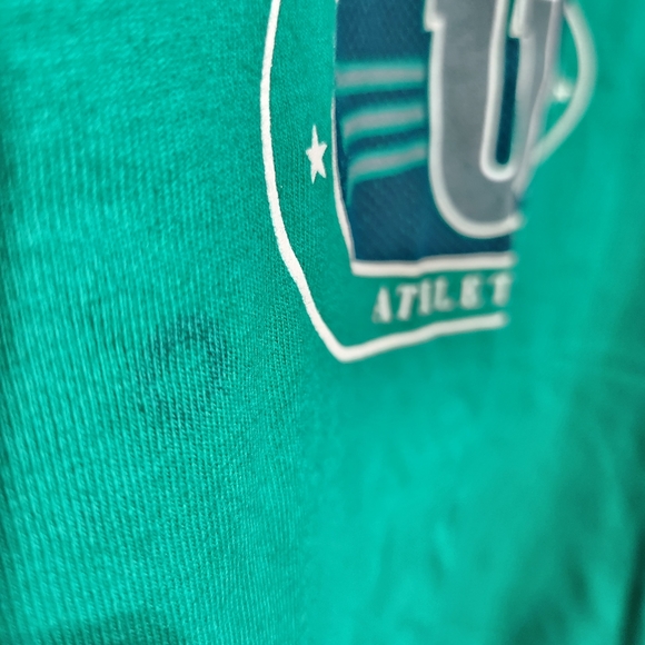 Vintage 80s Wilson Mens XL Sleeveless Athletic Dept Wear Tank Top Green Shirt - Picture 5 of 6